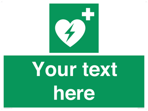 Custom Defibrillator Sign